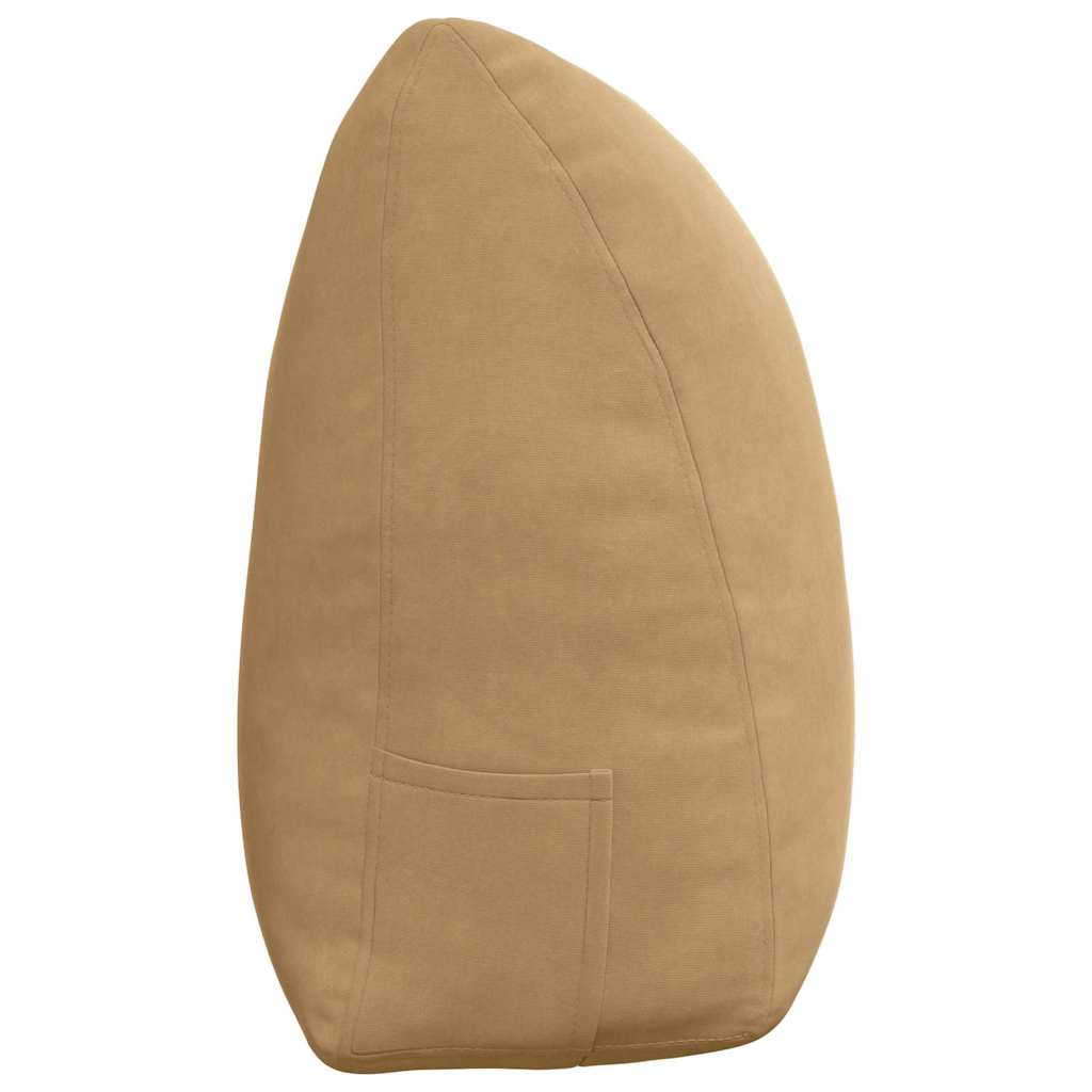 Cuscino per Schiena Marrone 160 x 24 x 50 cm Velluto 42014553