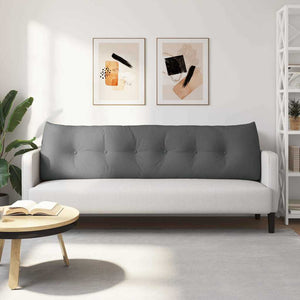 Cuscino per Schiena Grigio scuro 180 x 24 x 50 cm Tessuto 42014558