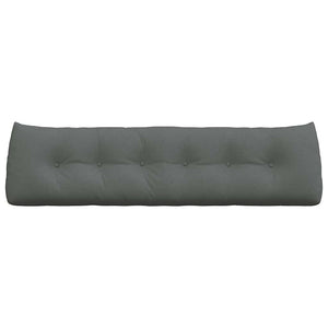 Cuscino per Schiena Grigio scuro 180 x 24 x 50 cm Tessuto 42014558