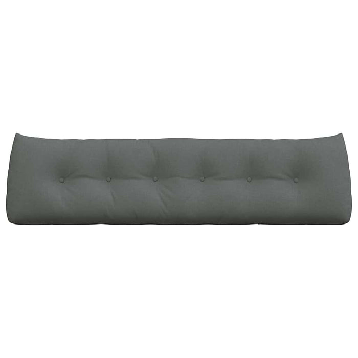 Cuscino per Schiena Grigio scuro 180 x 24 x 50 cm Tessuto 42014558