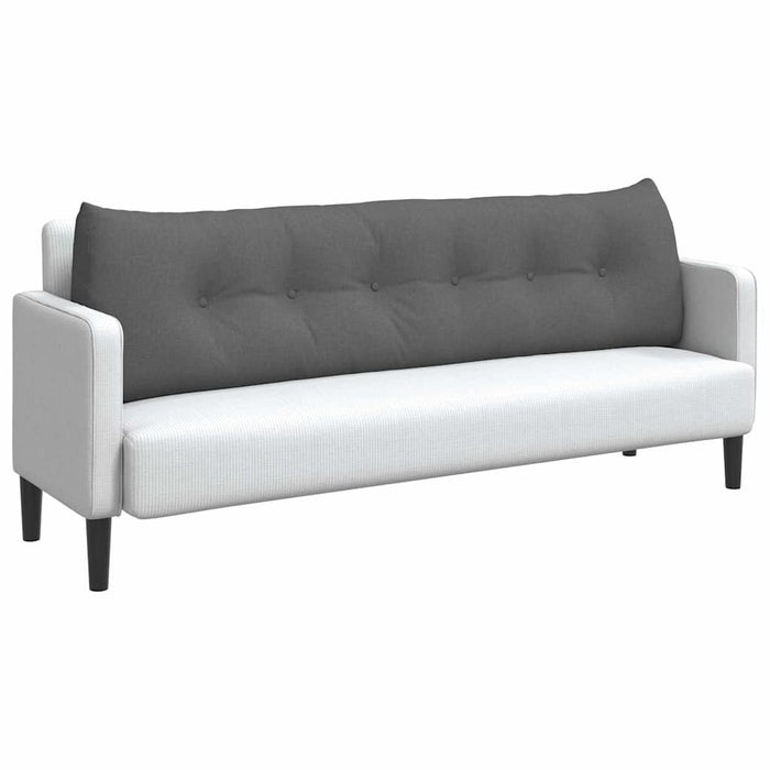 Cuscino per Schiena Grigio scuro 180 x 24 x 50 cm Tessuto 42014558