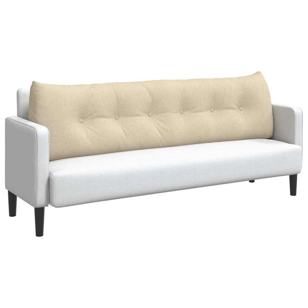 Cuscino per Schiena Crema 180 x 24 x 50 cm Tessuto 42014564