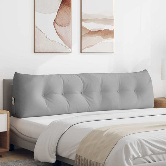 Cuscino per Schiena Grigio Nuvola 180 x 24 x 50 cm Tessuto 42014570