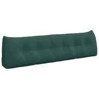 Cuscino per Schiena Verde Scuro 180 x 24 x 50 cm Velluto 42014576