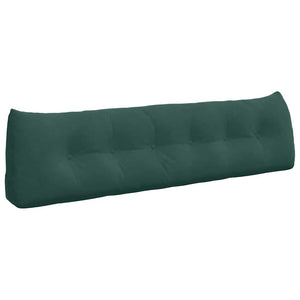 Cuscino per Schiena Verde Scuro 180 x 24 x 50 cm Velluto 42014576