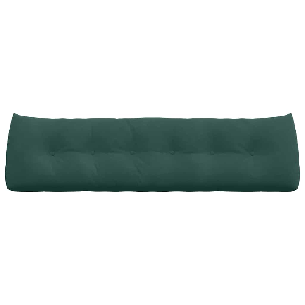 Cuscino per Schiena Verde Scuro 180 x 24 x 50 cm Velluto 42014576