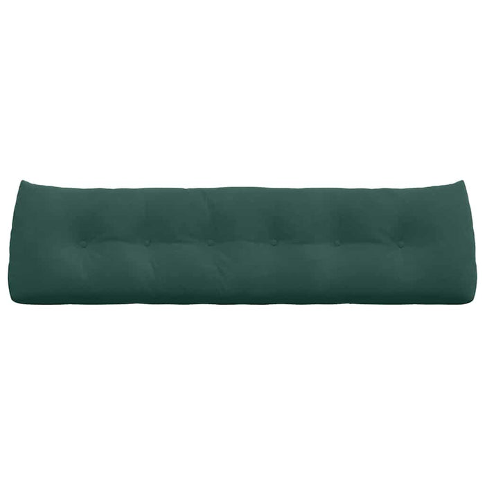 Cuscino per Schiena Verde Scuro 180 x 24 x 50 cm Velluto 42014576