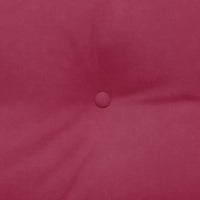 Cuscino per Schiena Rosso Vino 180 x 24 x 50 cm Velluto 42014579