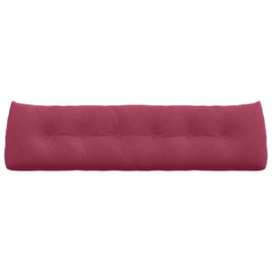 Cuscino per Schiena Rosso Vino 180 x 24 x 50 cm Velluto 42014579