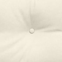 Cuscino per Schiena Crema 180 x 24 x 50 cm Velluto 42014583