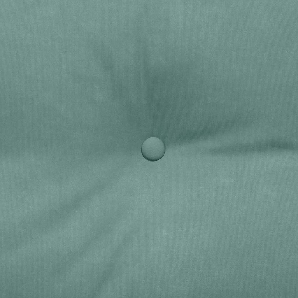 Cuscino per Schiena Verde Mare 180 x 24 x 50 cm Velluto 42014584