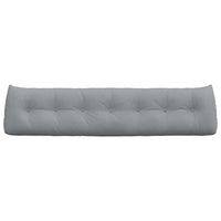 Cuscino per Schiena Grigio chiaro 200 x 24 x 50 cm Tessuto 42014586