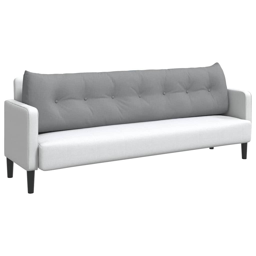 Cuscino per Schiena Grigio chiaro 200 x 24 x 50 cm Tessuto 42014586