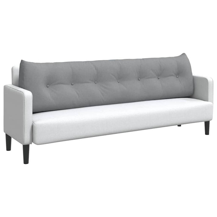 Cuscino per Schiena Grigio chiaro 200 x 24 x 50 cm Tessuto 42014586