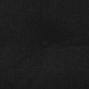 Cuscino per Schiena Nero 200 x 24 x 50 cm Tessuto 42014588