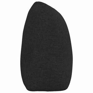 Cuscino per Schiena Nero 200 x 24 x 50 cm Tessuto 42014588