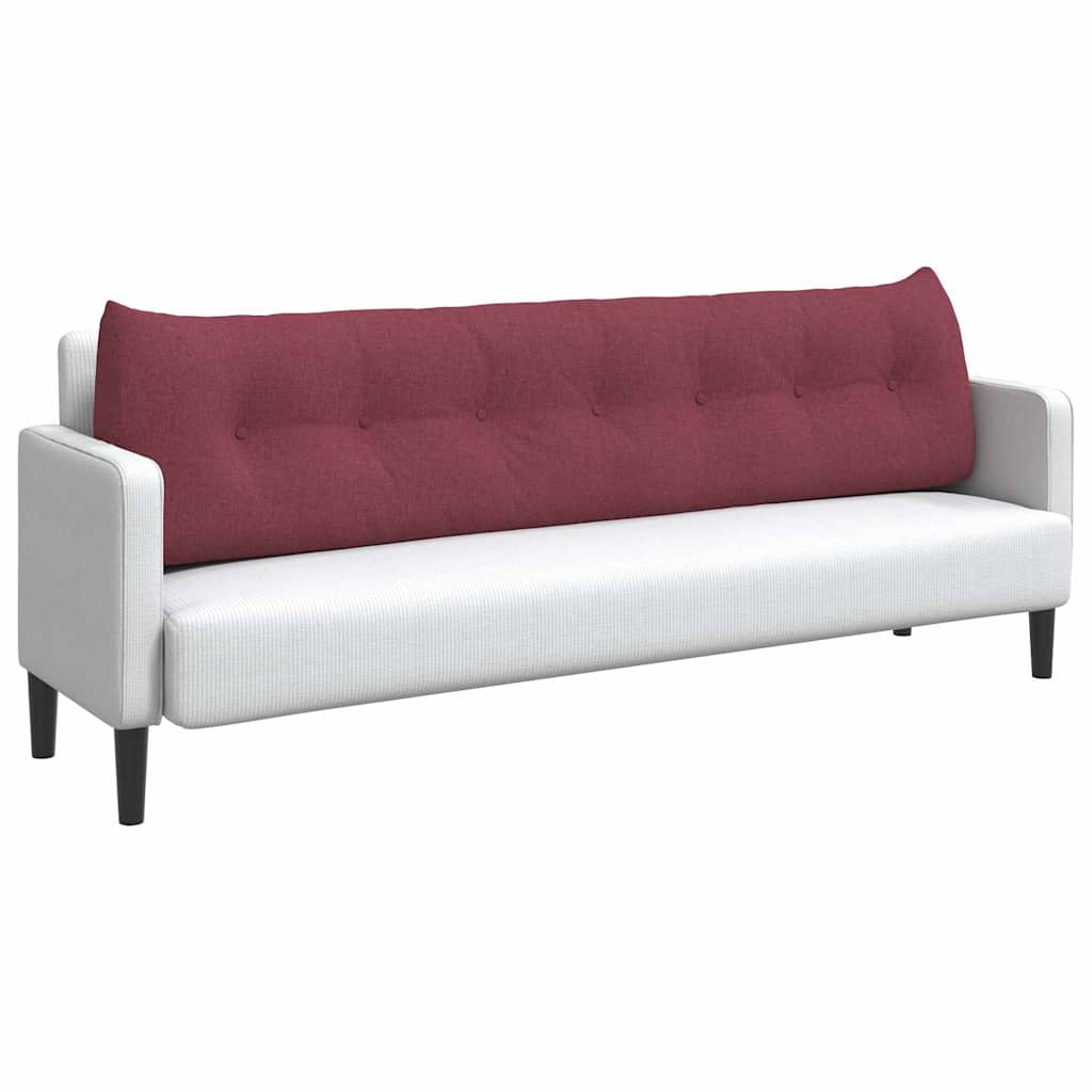 Cuscino per Schiena Rosso Vino 200 x 24 x 50 cm Tessuto 42014589