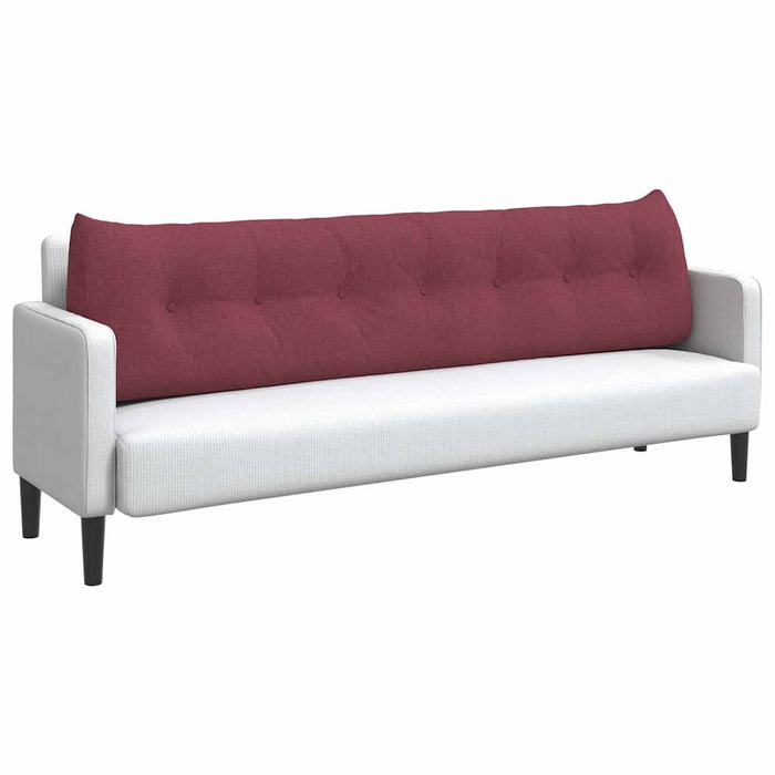 Cuscino per Schiena Rosso Vino 200 x 24 x 50 cm Tessuto 42014589