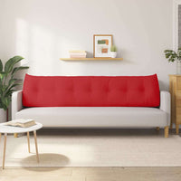 Cuscino per Schiena Rosso 200 x 24 x 50 cm Tessuto 42014598