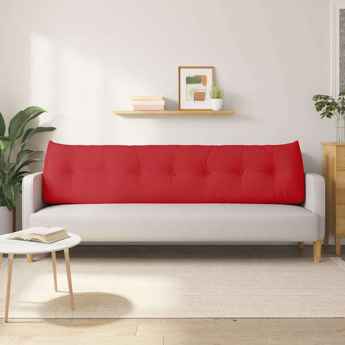 Cuscino per Schiena Rosso 200 x 24 x 50 cm Tessuto 42014598