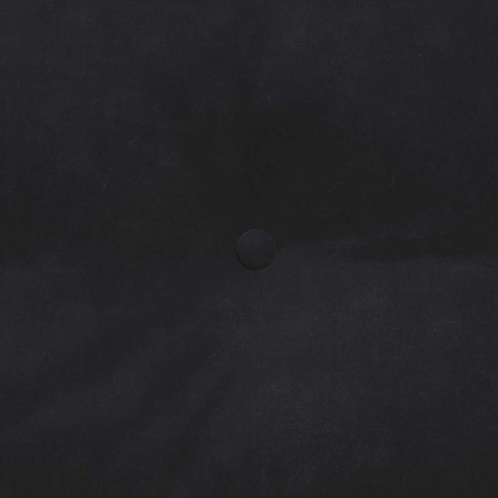 Cuscino per Schiena Nero 200 x 24 x 50 cm Velluto 42014609