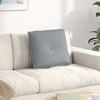 Cuscino per Schiena Grigio chiaro 50 x 19 x 45 cm Tessuto 42014615