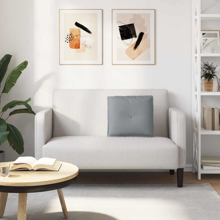 Cuscino per Schiena Grigio chiaro 50 x 19 x 45 cm Tessuto 42014615