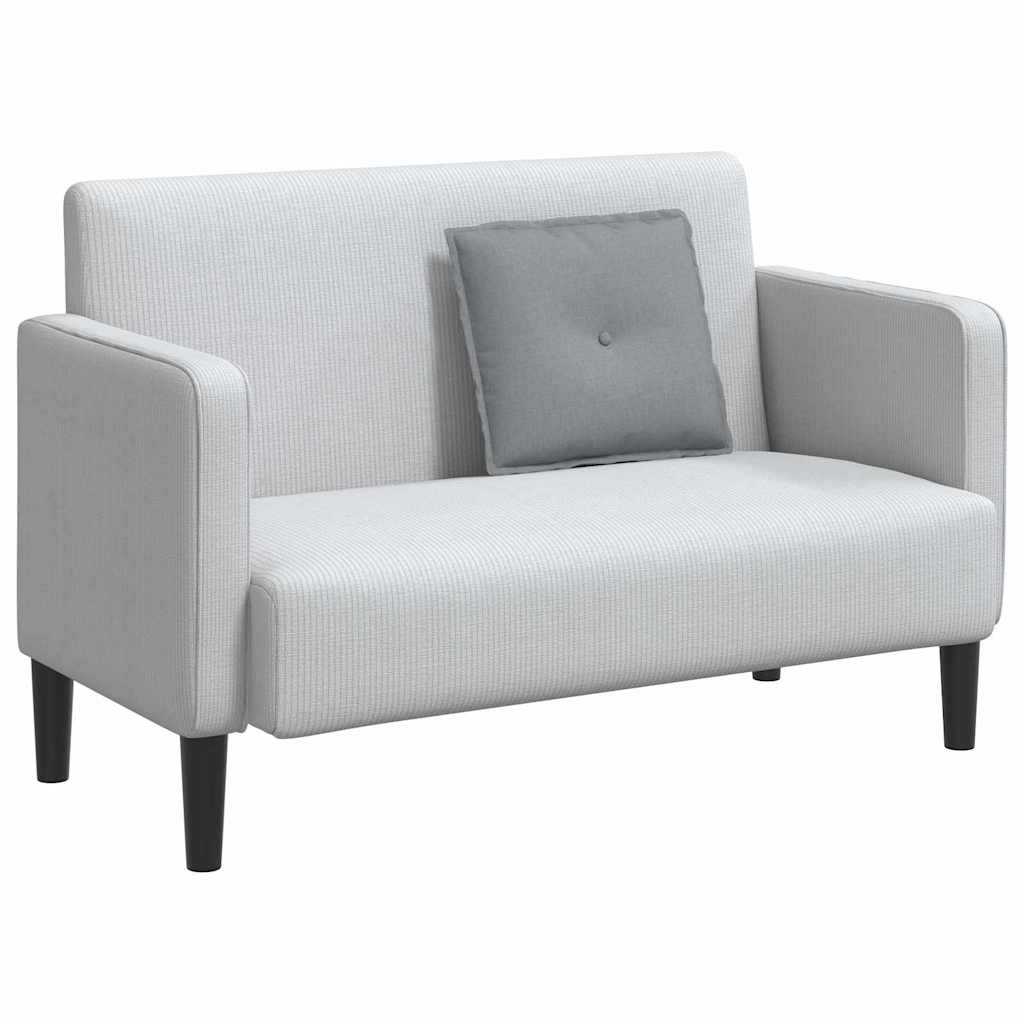 Cuscino per Schiena Grigio chiaro 50 x 19 x 45 cm Tessuto 42014615