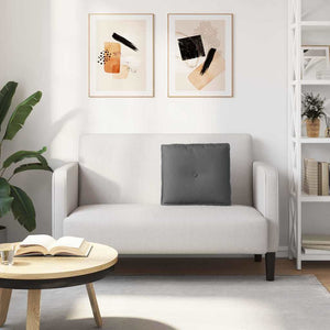 Cuscino per Schiena Grigio scuro 50 x 19 x 45 cm Tessuto 42014616