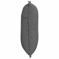 Cuscino per Schiena Grigio scuro 50 x 19 x 45 cm Tessuto 42014616