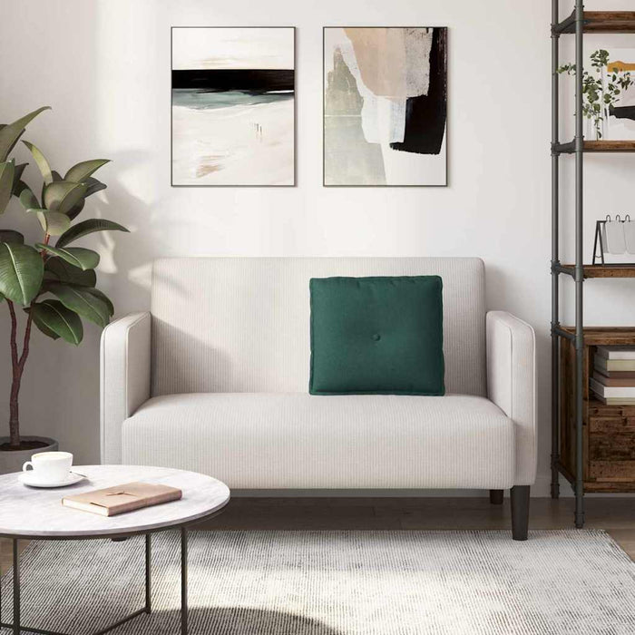 Cuscino per Schiena Verde Scuro 50 x 19 x 45 cm Tessuto 42014620