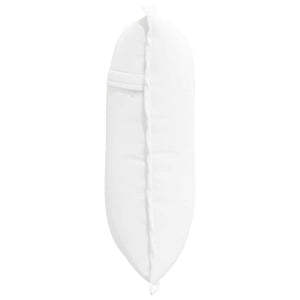 Cuscino per Schiena Bianco 50 x 19 x 45 cm Tessuto 42014626