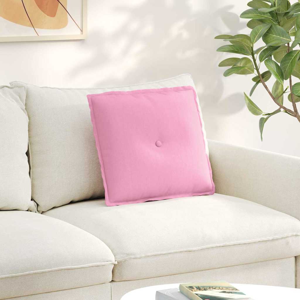 Cuscino per Schiena Rosa 50 x 19 x 45 cm Tessuto 42014630