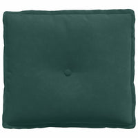 Cuscino per Schiena Verde Scuro 50 x 45 cm Tessuto in Cords 42014634