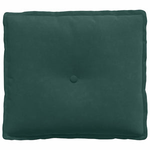 Cuscino per Schiena Verde Scuro 50 x 45 cm Tessuto in Cords 42014634