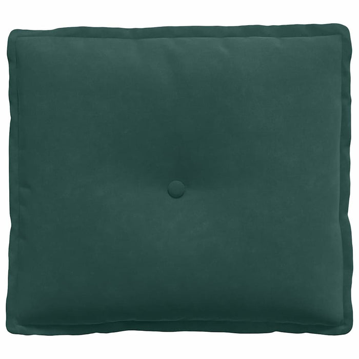 Cuscino per Schiena Verde Scuro 50 x 45 cm Tessuto in Cords 42014634