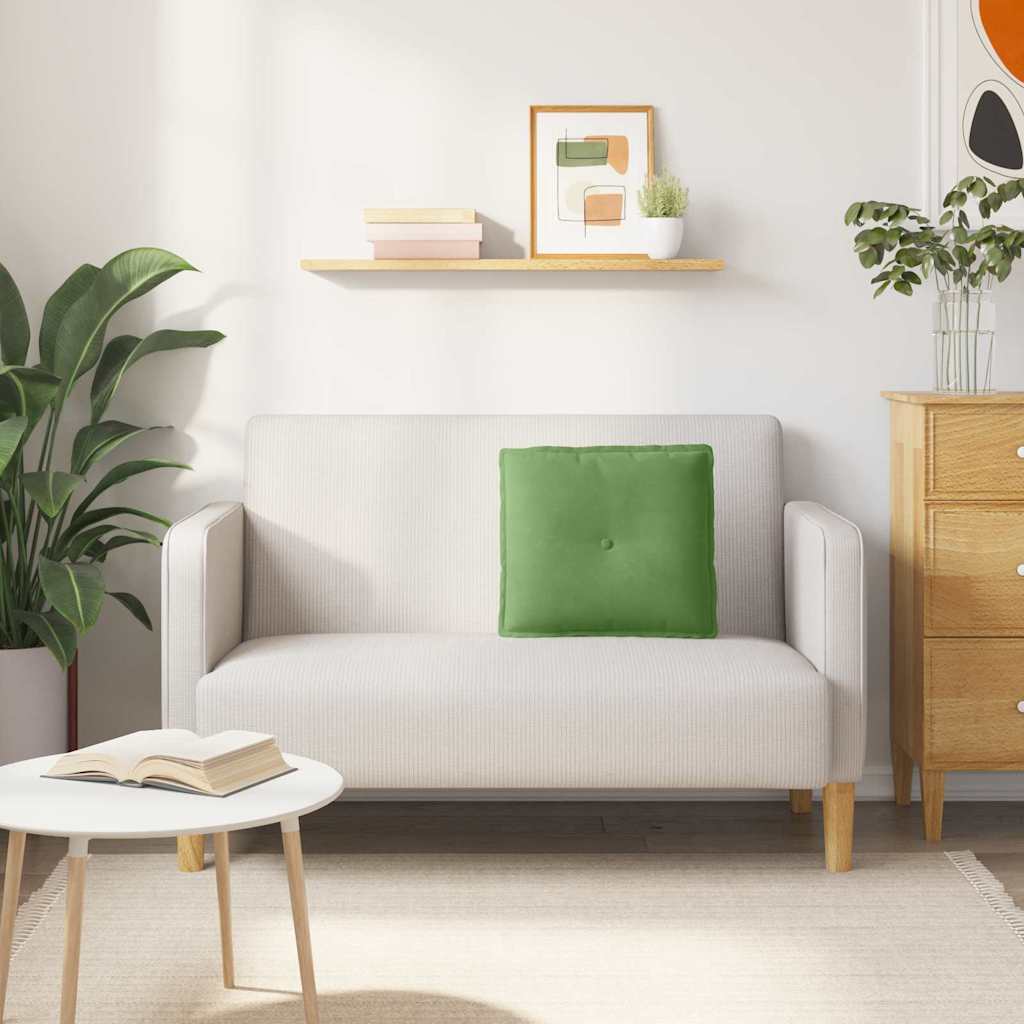 Cuscino per Schiena Verde chiaro 50 x 45 cm Tessuto in Cords 42014635