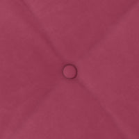Cuscino per Schiena Rosso Vino 50 x 45 cm Tessuto in Cords 42014637