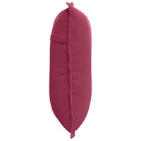 Cuscino per Schiena Rosso Vino 50 x 45 cm Tessuto in Cords 42014637