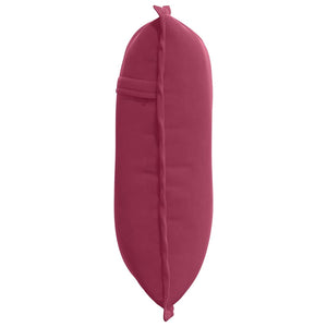 Cuscino per Schiena Rosso Vino 50 x 45 cm Tessuto in Cords 42014637
