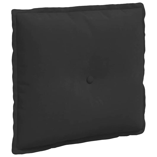 Cuscino per Schiena Nero 50 x 45 cm Tessuto in Microfibra 42014647