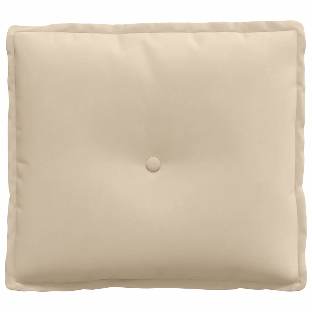 Cuscino per Schiena Crema 50 x 45 cm Tessuto in Microfibra 42014648