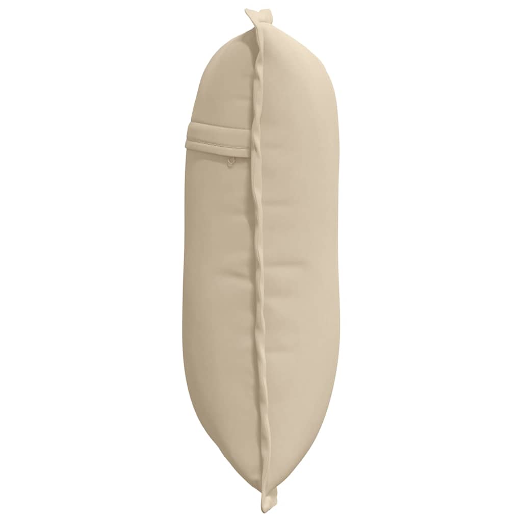 Cuscino per Schiena Crema 50 x 45 cm Tessuto in Microfibra 42014648