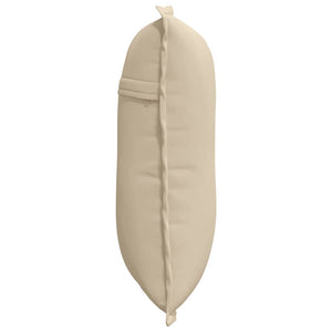 Cuscino per Schiena Crema 50 x 45 cm Tessuto in Microfibra 42014648