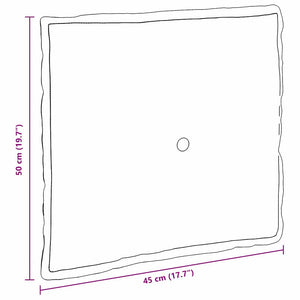 Cuscino per Schiena Crema 50 x 45 cm Tessuto in Microfibra 42014648