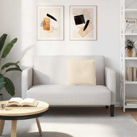 Cuscino per Schiena Beige 50 x 45 cm Tessuto in Microfibra 42014649