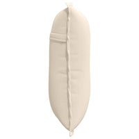 Cuscino per Schiena Beige 50 x 45 cm Tessuto in Microfibra 42014649