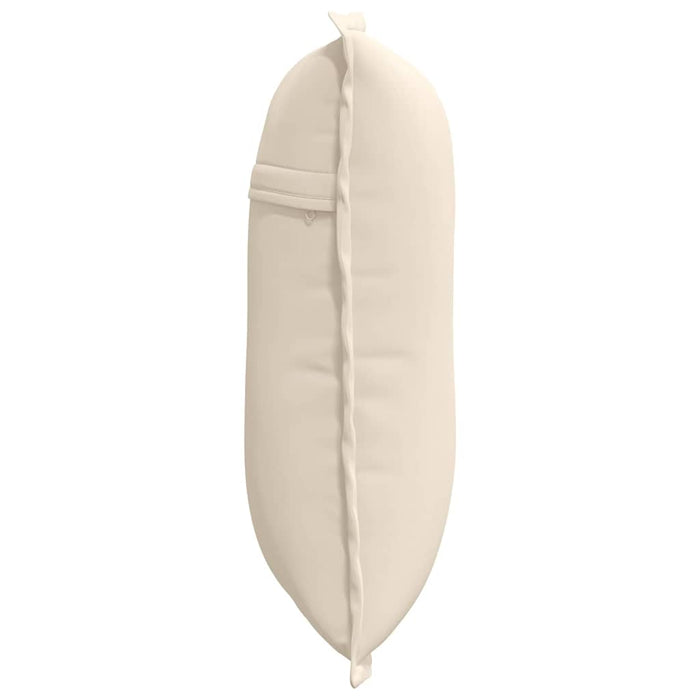 Cuscino per Schiena Beige 50 x 45 cm Tessuto in Microfibra 42014649