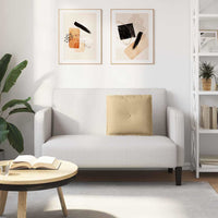 Cuscino per Schiena Grigio Verde 50 x 45 cm Tessuto in Cords 42014654