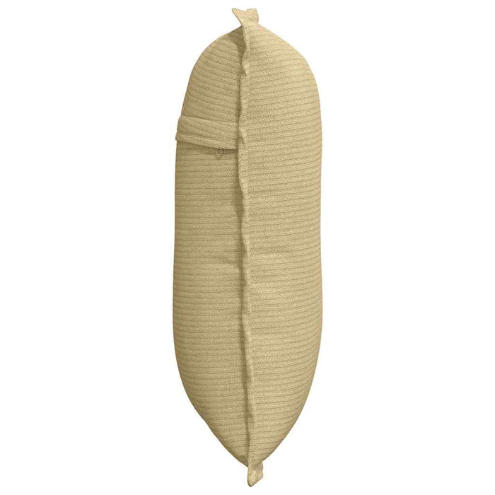 Cuscino per Schiena Grigio Verde 50 x 45 cm Tessuto in Cords 42014654